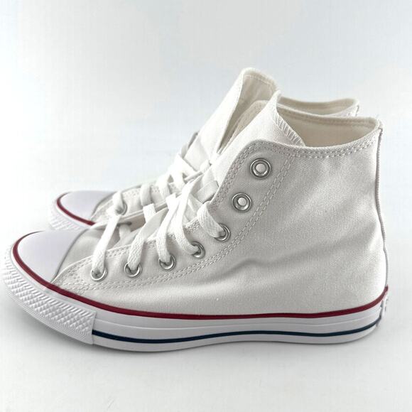 Converse Women's White Chuck Taylor All Star Sneakers Size Men's 6 Women's 8 - Picture 7 of 11